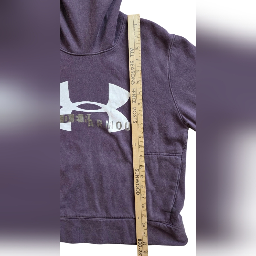 Under Armour Medium Purple Funnel Neck Pullover Hoodie - Picture 7 of 9